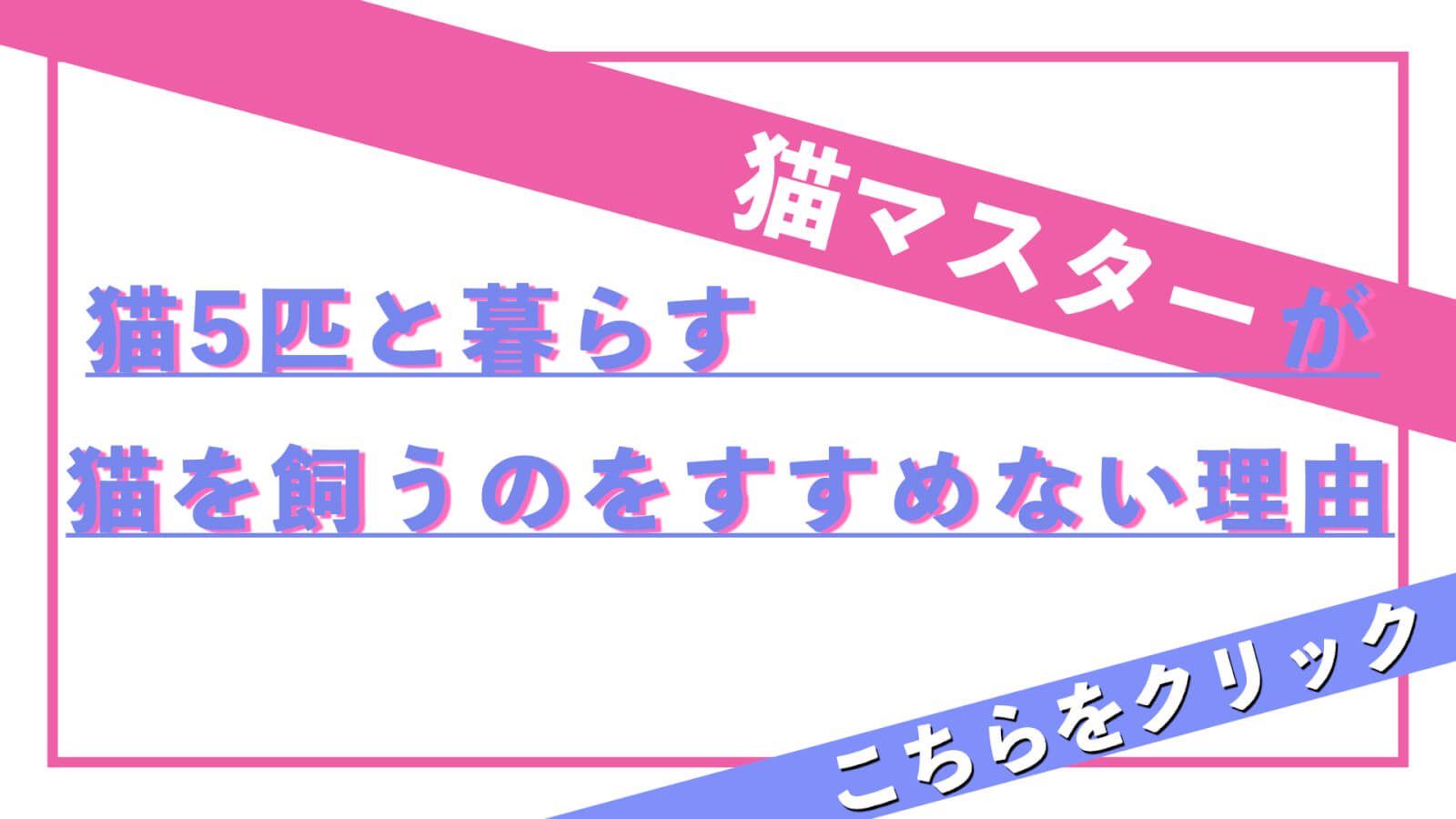 猫マスターが猫を飼うのを勧めない理由｜変顔猫リュックと愉快な仲間たち